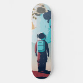 Lonely Astronaut Persoonlijk Skateboard (Voorkant)