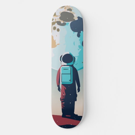Lonely Astronaut Persoonlijk Skateboard (Voorkant)