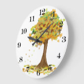 Lonely Autumn Tree Grote Klok (Hoek)