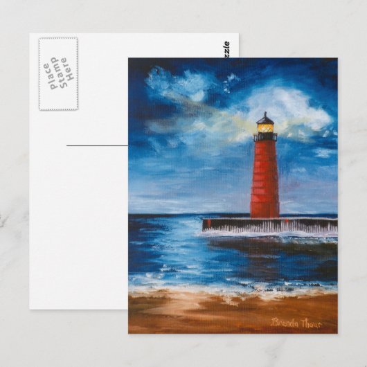 Lonely Beacon-Briefkaart Briefkaart (Voorkant / Achterkant)