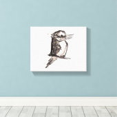 Lonely Bird Canvas Afdruk (Insitu (Houten vloer))