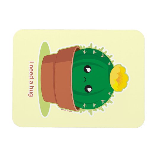 Lonely Cactus Magneet (Horizontaal)