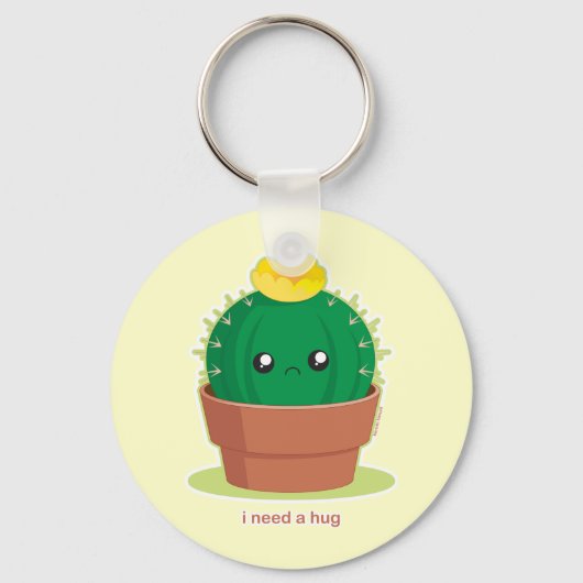 Lonely Cactus Sleutelhanger (Voorkant)