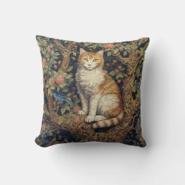 Lonely Cat In Tree beroemd gemaakt door William Mo Kussen