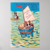 Lonely Cat in Zee, Louis Wain Poster (Voorkant)