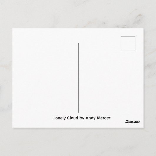 Lonely Cloud  Briefkaart (Achterkant)