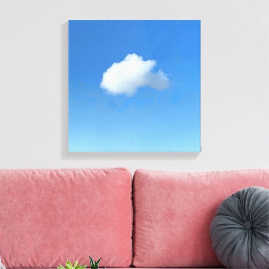 Lonely Cloud Canvas Afdruk (Insitu (Woonkamer))
