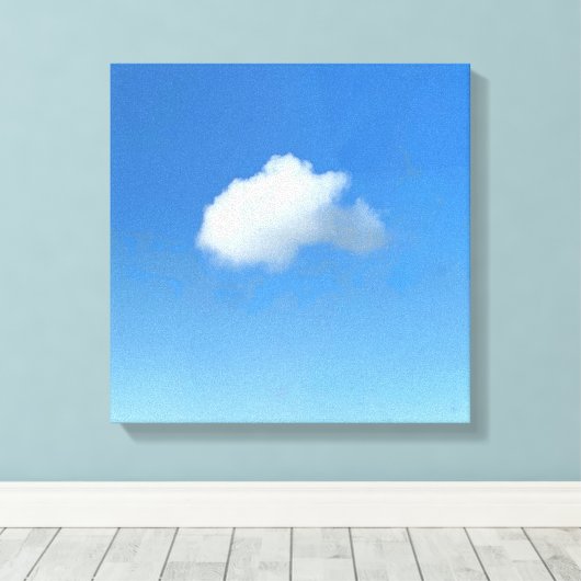 Lonely Cloud Canvas Afdruk (Insitu (Houten vloer))