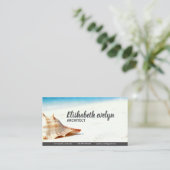Lonely Conch on Pristine Shore Visitekaartje (Staand voorkant)