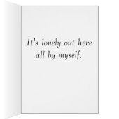 Lonely Cricket Kaart (Binnen (Rechts))