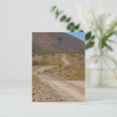 Lonely Desert Road 01 Briefkaart (Staand voorkant)