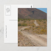 Lonely Desert Road 01 Briefkaart (Voorkant / Achterkant)