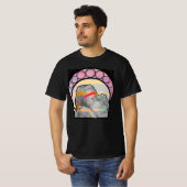 Lonely Doll Glitch Art T-shirt (Voorkant volledig)