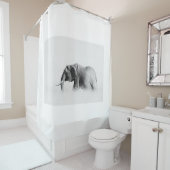 Lonely Elephant Douchegordijn (In situ)