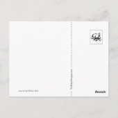 Lonely Ghoul met pompoen Briefkaart (Achterkant)