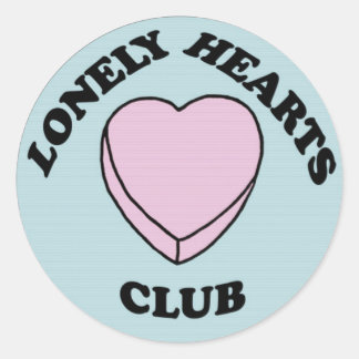 Lonely Hearts Club-sticker Ronde Sticker