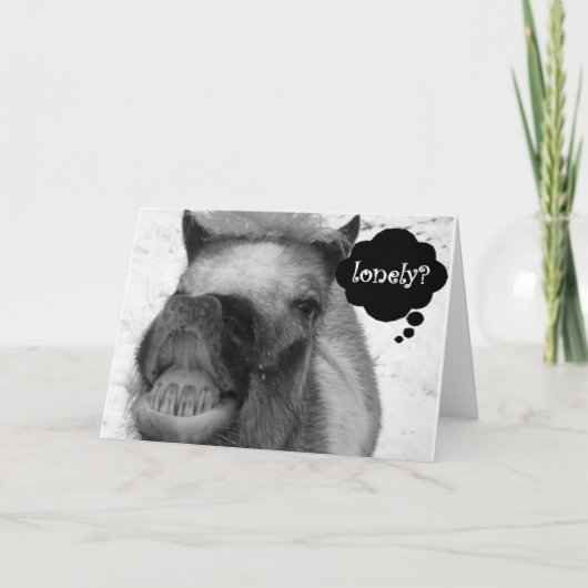 "LONELY HOG" MAAKT KERSTGRAP ZONDER "JIJ" FEESTDAGEN KAART (Voorkant)
