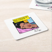 Lonely Hours Reflection Valentijn Romance Kartonnen Onderzetters (Schuin)