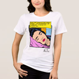 Lonely Hours Vintage Romance Comic Kunst Tri-Blend Shirt