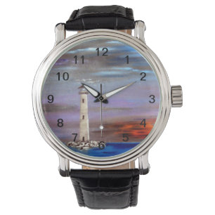 Lonely Lighthouse Horloge