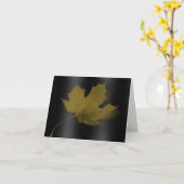 Lonely Maple Leaf Note Kaart (Gele Bloem)