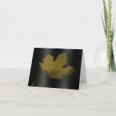 Lonely Maple Leaf Note Kaart (Voorkant)
