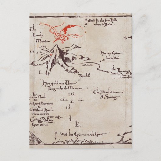 Lonely Mountain Briefkaart (Voorkant)