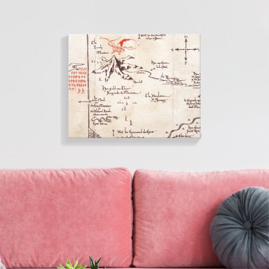 Lonely Mountain Canvas Afdruk (Insitu (Woonkamer))