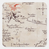 Lonely Mountain Vierkante Sticker (Voorkant)