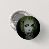 'Lonely Night Ghoul' op een knop Ronde Button 3,2 Cm (Voorkant /achterkant)