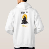 Lonely Ninja Samurai Art Design Hoodie (Achterkant)
