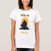 Lonely Ninja Samurai Art Design T-shirt (Voorkant)
