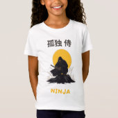 Lonely Ninja Samurai Art Design T-shirt (Voorkant)