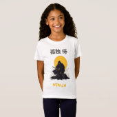 Lonely Ninja Samurai Kunstontwerp T-shirt (Voorkant volledig)