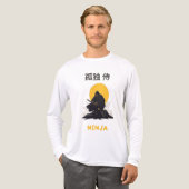 Lonely Ninja Samurai Kunstontwerp Tri-Blend Shirt (Voorkant)