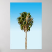 Lonely palm tree poster (Voorkant)