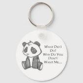 Lonely Panda Sleutelhanger (Voorkant)