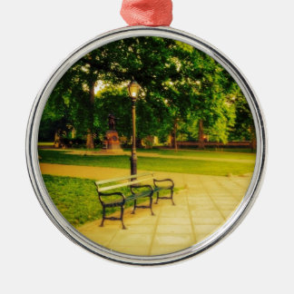 Lonely Park Bench Metalen Ornament