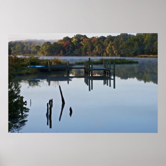 Lonely River Dock Poster (Voorkant)