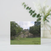 Lonely Ruin in Chichen Itza Briefkaart (Staand voorkant)