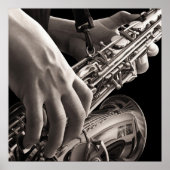Lonely Sax Poster (Voorkant)