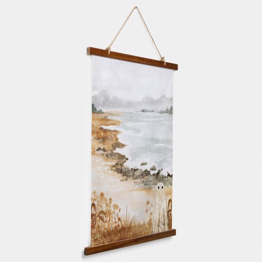 Lonely Shores Hangend Wandkleed (Gebogen)