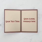 Lonely Snowman Kerstmis Feestdagen Kaart (Binnen)