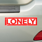 Lonely Stamp Bumpersticker (Op auto)