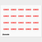 Lonely Stamp Ronde Sticker (Vel)