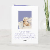 Lonely Teddy Ik mis je Kaart (Achterkant)