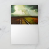 LONELY TRACK BLANK ALL-OCCASION CARD BEDANKKAART (Binnen)