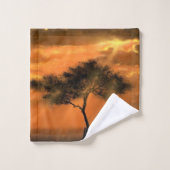 Lonely Tree Sunbeams Bath Towel Set Sunset Bad Handdoek (Wasdoekje)
