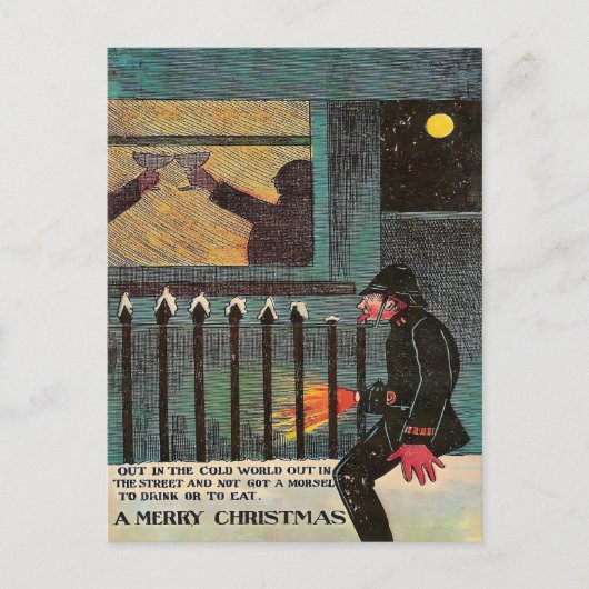 Lonely Victorian Policeman in the Cold Briefkaart (Voorkant)