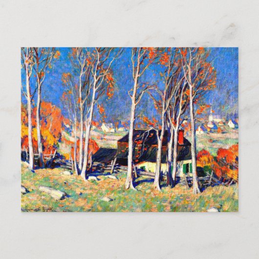 Lonely Village on the Saint Lawrence, 1922 Briefkaart (Voorkant)